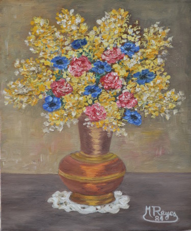 Bouquet de mimosas et anémones