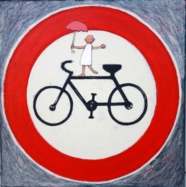 Peinture intitulée "jéquilibre" par Delphine Mabed, Œuvre d'art originale, Huile