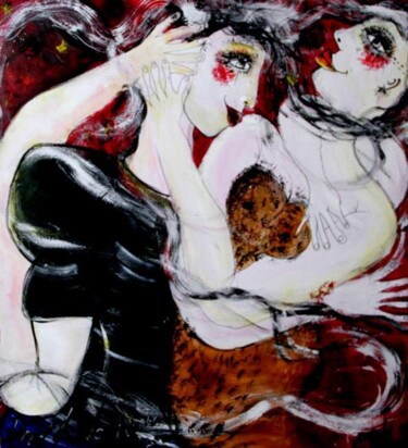 Peinture intitulée "Be Happy!" par Emilie Teillaud, Œuvre d'art originale