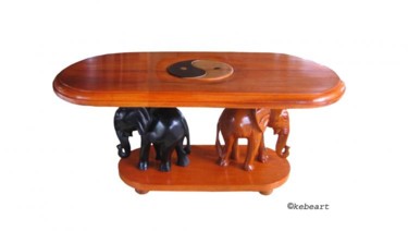 Design intitulée "Table  basse  le yi…" par Kebe, Œuvre d'art originale