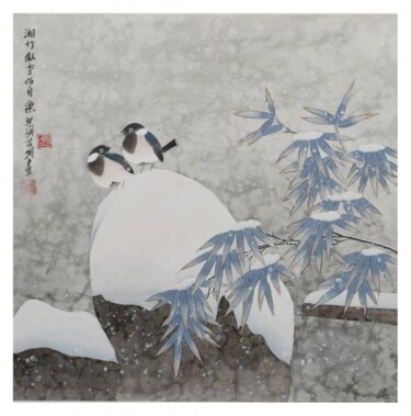 Peinture intitulée "Eye-to-eye" par Jin, Œuvre d'art originale, Huile