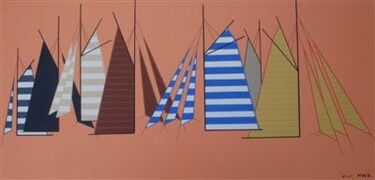 Peinture intitulée "Stars Sails" par Nyls  Eliot, Œuvre d'art originale, Acrylique