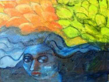 Pintura intitulada "Vendaval" por Maria Lucia Pacheco, Obras de arte originais, Óleo