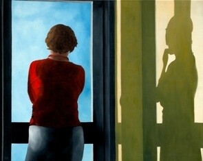 Painting titled "Day-dreaming" by Peter Seminck, Original Artwork, Oil