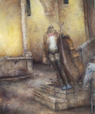 Peinture intitulée "question d'habitude" par Nicole Pfund Nicolepfund Com, Œuvre d'art originale