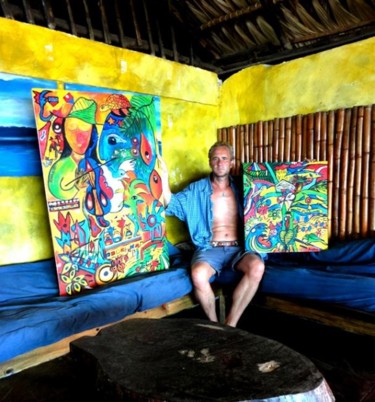 Painting titled "delfin_pinturas_010…" by Georg Kiehn, Original Artwork