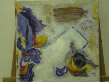 Painting titled "birdish" by Amr Assaad, Original Artwork