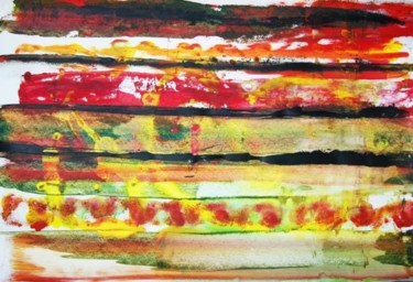 Painting titled "Red Sand" by Dmitri Matkovsky, Original Artwork, Oil