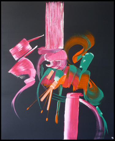 제목이 "Peinture abstraite…"인 미술작품 Martine Belfodil로, 원작, 아크릴