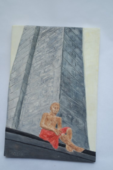Sculpture titled "#ArtistSupportPledg…" by Elisabeth Fillet, Original Artwork, Plaster