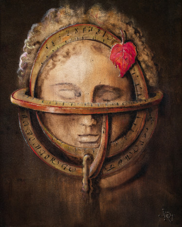 Peinture intitulée "LA PLANETE CAPTIVE" par Jean-Philippe Vallon, Œuvre d'art originale