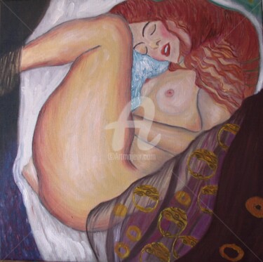Danae Peinture intitulée "Danae" par Isabelle Blot, Œuvre d'art originale, Huile Monté sur Châssis en bois