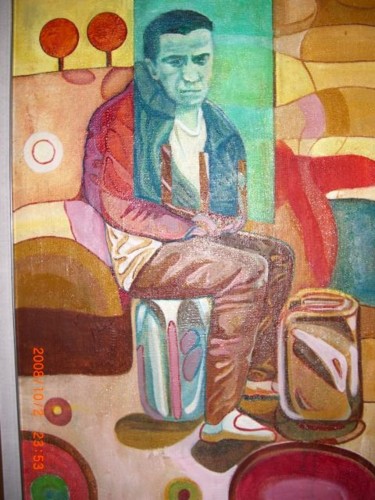 Peinture intitulée "L'immigrant" par Mozart, Œuvre d'art originale, Huile