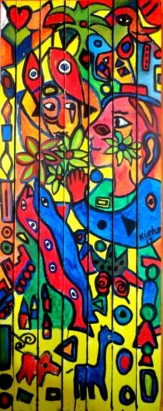 Painting titled "The Secret" by Georg Kiehn, Original Artwork