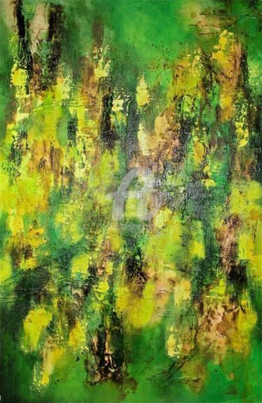 Painting titled "Finding Paradise IV" by Sio Montera, Original Artwork, Oil