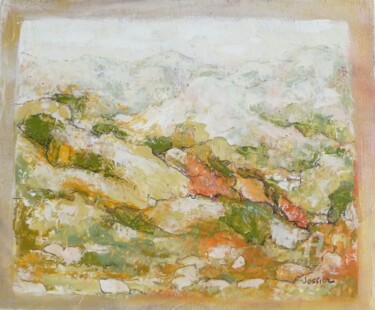 Ζωγραφική με τίτλο "Les cimes blanches" από Patrick Jossier, Αυθεντικά έργα τέχνης, Λάδι