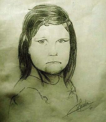 Tekening getiteld "De eerste traantjse" door Paul Gosselin, Origineel Kunstwerk, Anders