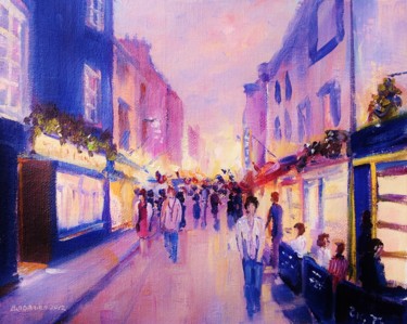 제목이 "Galway, Night Out"인 미술작품 Bill O'Brien로, 원작, 기름