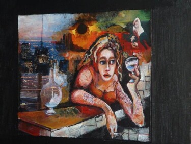 Painting titled "elixir" by Sylvie Preudhomme, Original Artwork