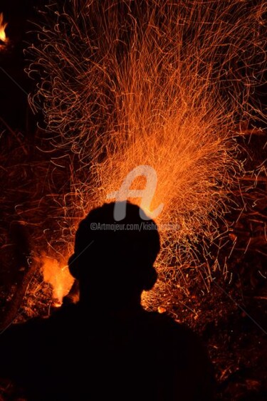 Photography titled "fire sparkles02" by Kishore Singh, Original Artwork