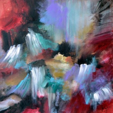 Malerei mit dem Titel "Les bois chorégraph…" von Muriel Cayet, Original-Kunstwerk, Acryl