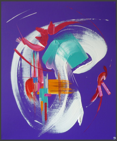 Peinture abstraite Le Paradis blanc Peinture intitulée "Peinture abstraite…" par Martine Belfodil, Œuvre d'art originale, Acrylique