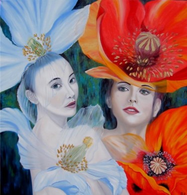 Peinture intitulée "Ladies of the world" par Alix, Œuvre d'art originale, Huile