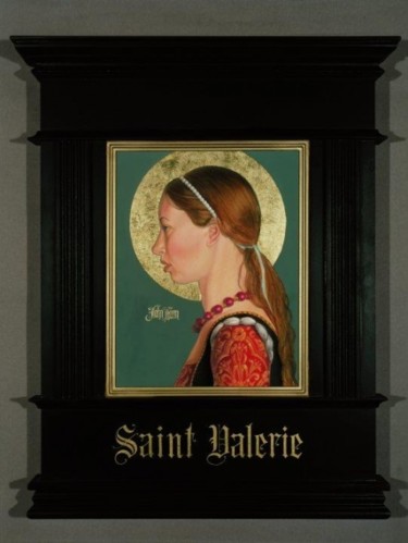 Painting titled "SAINT VALERIE" by John Joseph Hunn, Original Artwork, Oil