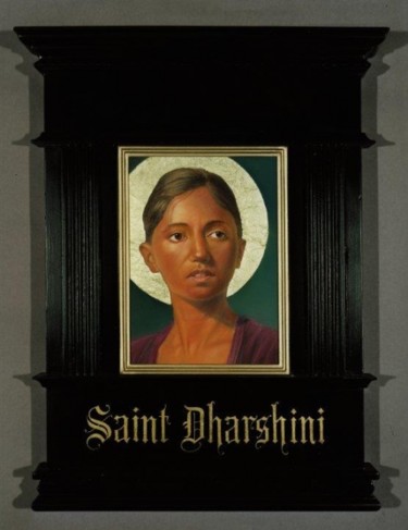 Painting titled "SAINT DHARSHINI" by John Joseph Hunn, Original Artwork, Oil