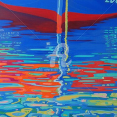 Painting titled "Pan,pan,pan....PAON" by Gwendoline Pieters, Original Artwork