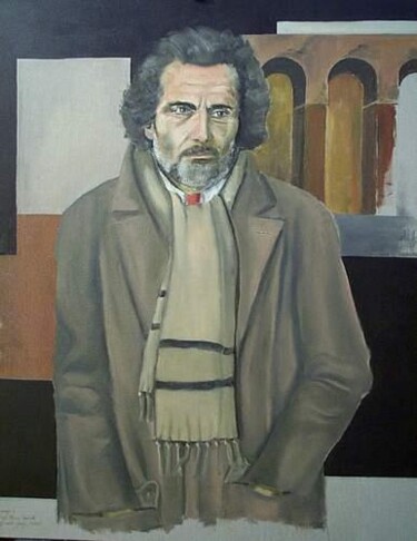 Painting titled "Hommage à Gian Mari…" by Reginald Gray, Original Artwork