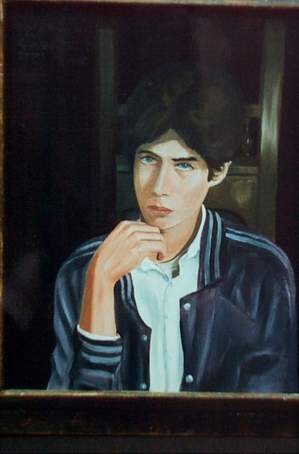 Painting titled "portrait of terence" by Reginald Gray, Original Artwork