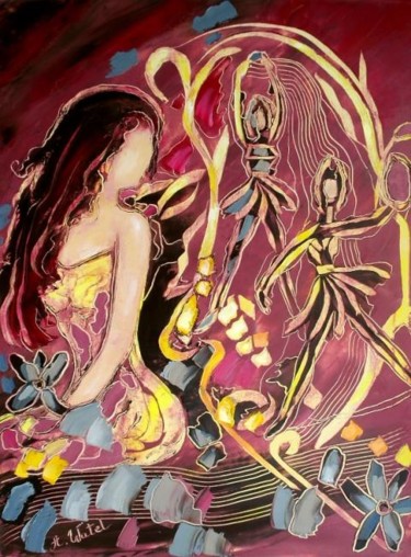 Peinture intitulée "tableau 347" par Anna Watel, Œuvre d'art originale