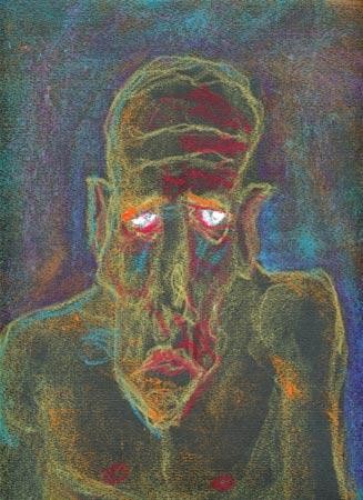 Peinture intitulée "spleen" par Denis Bonnes, Œuvre d'art originale, Huile