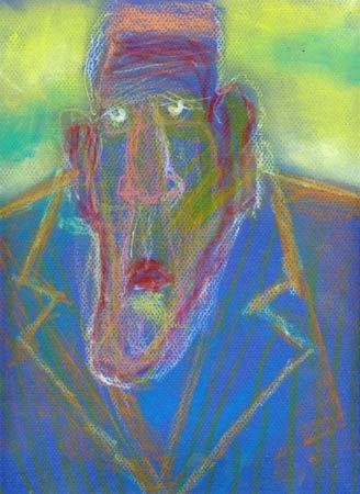 Peinture intitulée "butor" par Denis Bonnes, Œuvre d'art originale, Huile