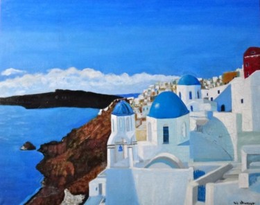 Peinture intitulée "SANTORIN" par Eric Altmeyer, Œuvre d'art originale