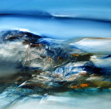 Painting titled "ICEBERG II" by Jean Claude Barthel, Original Artwork, Oil