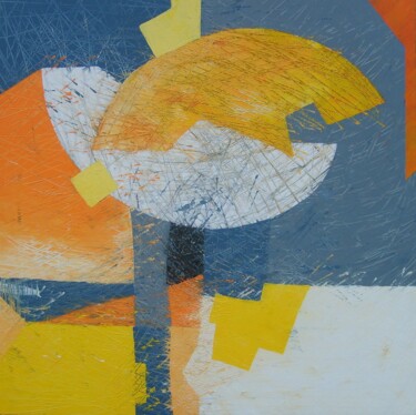 Peinture intitulée "les vacances à la p…" par Chamartin, Œuvre d'art originale, Huile