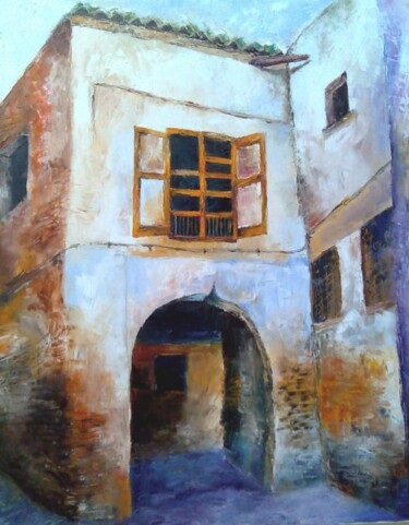 Peinture intitulée "Medina" par Youssef Satouri, Œuvre d'art originale