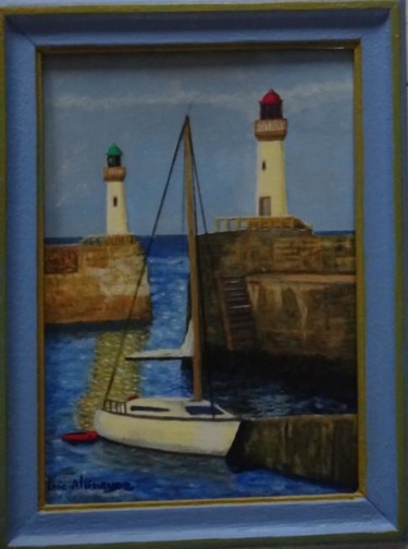 Peinture intitulée "ENTREE DU PORT" par Eric Altmeyer, Œuvre d'art originale, Acrylique