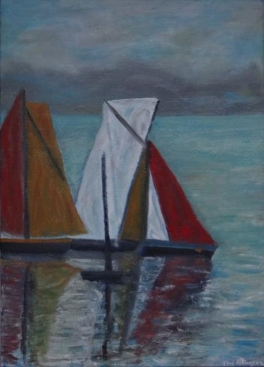 Peinture intitulée "VOILIERS" par Eric Altmeyer, Œuvre d'art originale