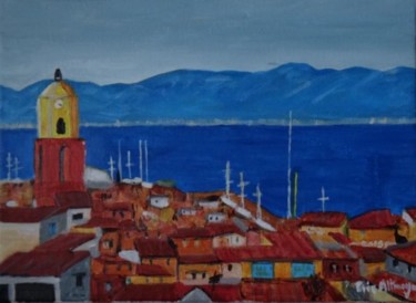 Peinture intitulée "SAINT TROP LE HAUT" par Eric Altmeyer, Œuvre d'art originale
