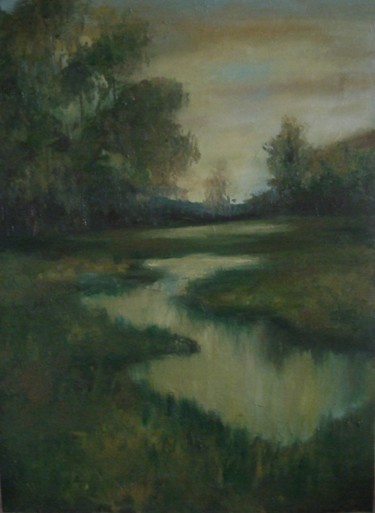 Painting titled "Autumn" by Mihaela Mihailovici, Original Artwork, Oil