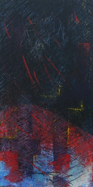 Peinture intitulée "le début de l'histo…" par Chamartin, Œuvre d'art originale, Huile