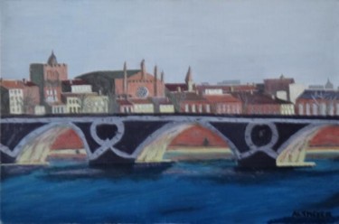Peinture intitulée "PONT DE TOULOUSE SU…" par Eric Altmeyer, Œuvre d'art originale