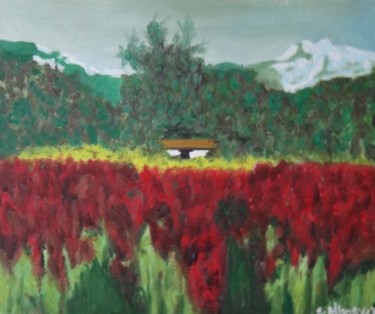 Peinture intitulée "LES BAUX DE PROVENCE" par Eric Altmeyer, Œuvre d'art originale