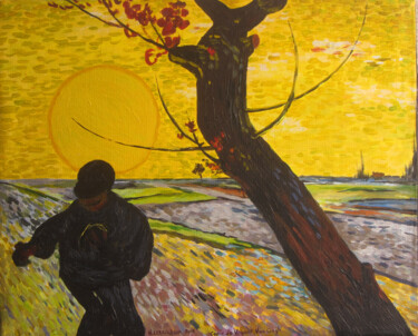 Peinture intitulée "le semeur" par Letailleur-H, Œuvre d'art originale, Acrylique