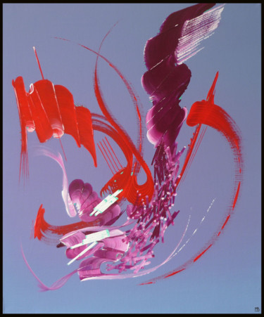Symphonie Peinture intitulée "Symphonie" par Martine Belfodil, Œuvre d'art originale