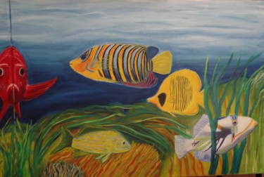 绘画 标题为“fish part II” 由Dominique Van De Velde, 原创艺术品, 油
