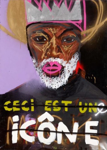 Peinture intitulée "Ceci est une icone" par Johan, Œuvre d'art originale